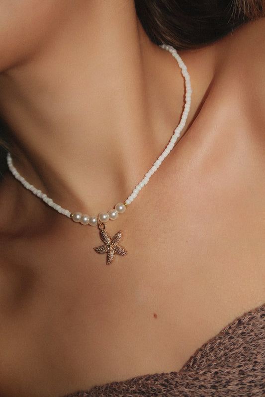 Pearls and Starfish Necklace