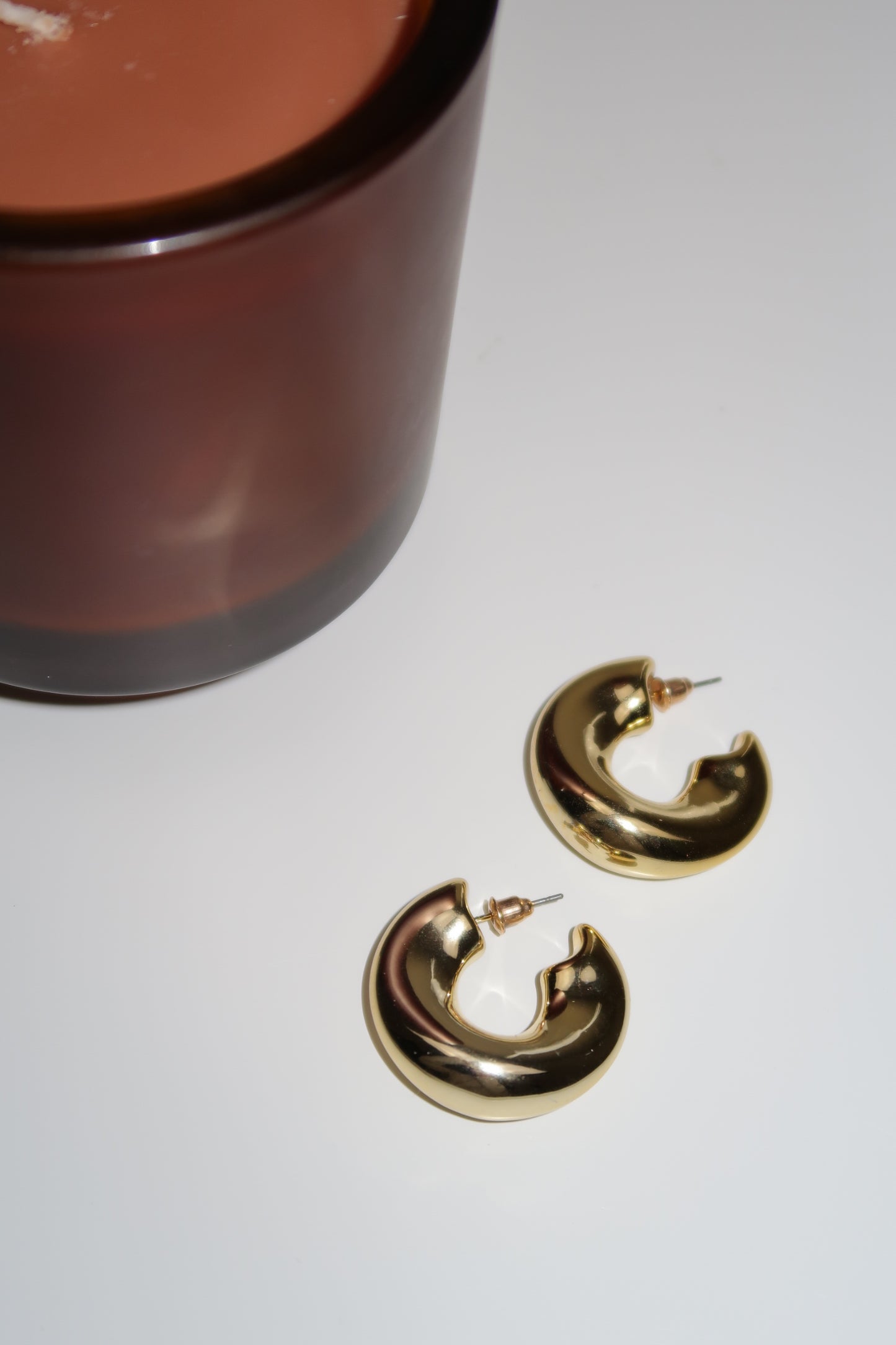 Gold Chunky Hoop Earrings